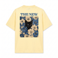 Áo Thun Relaxed Fit Blue Flower Cat