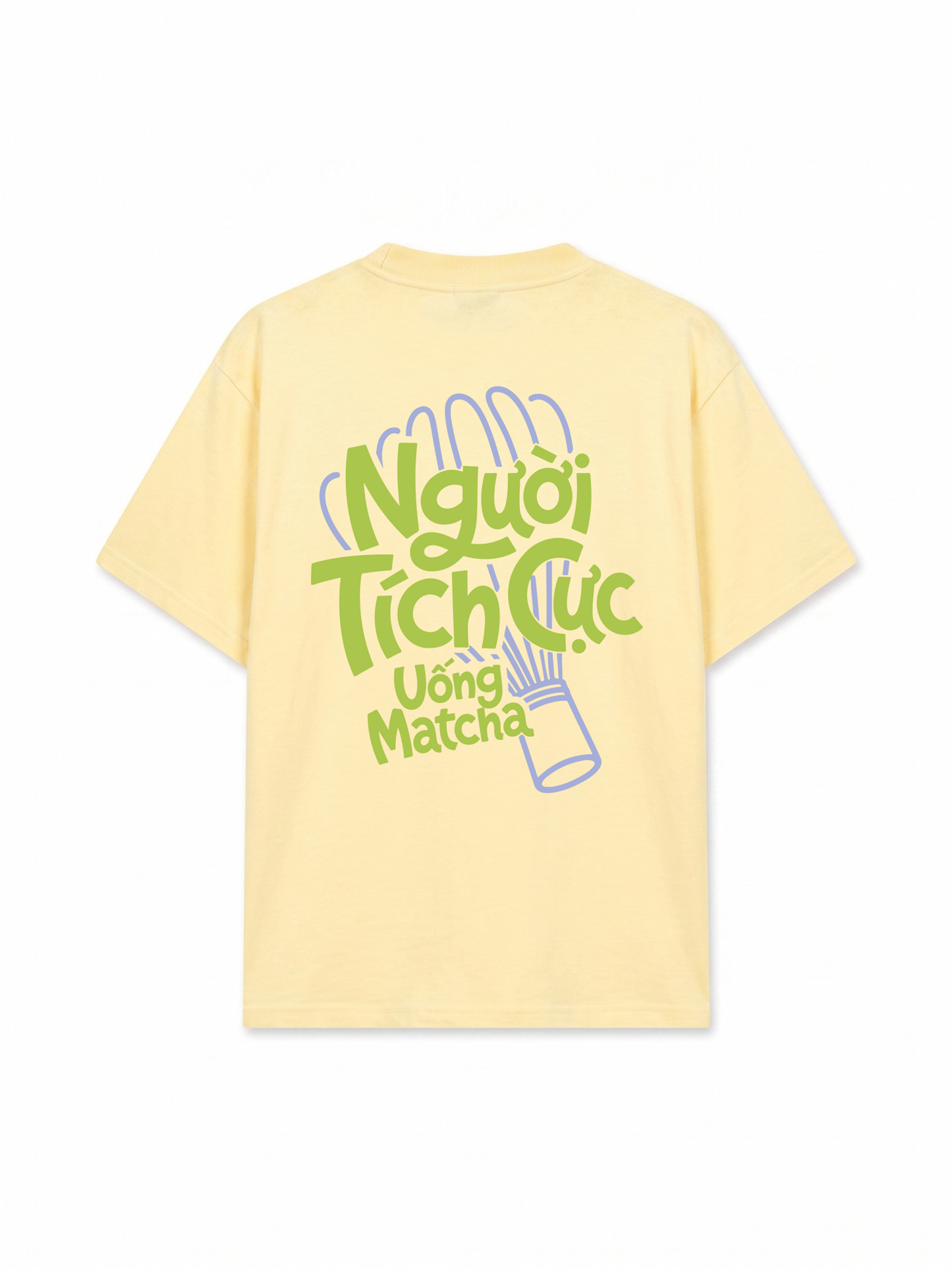 Áo Thun Relaxed Fit Người Tích Cực Uống Matcha