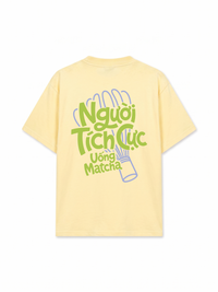Áo Thun Relaxed Fit Người Tích Cực Uống Matcha