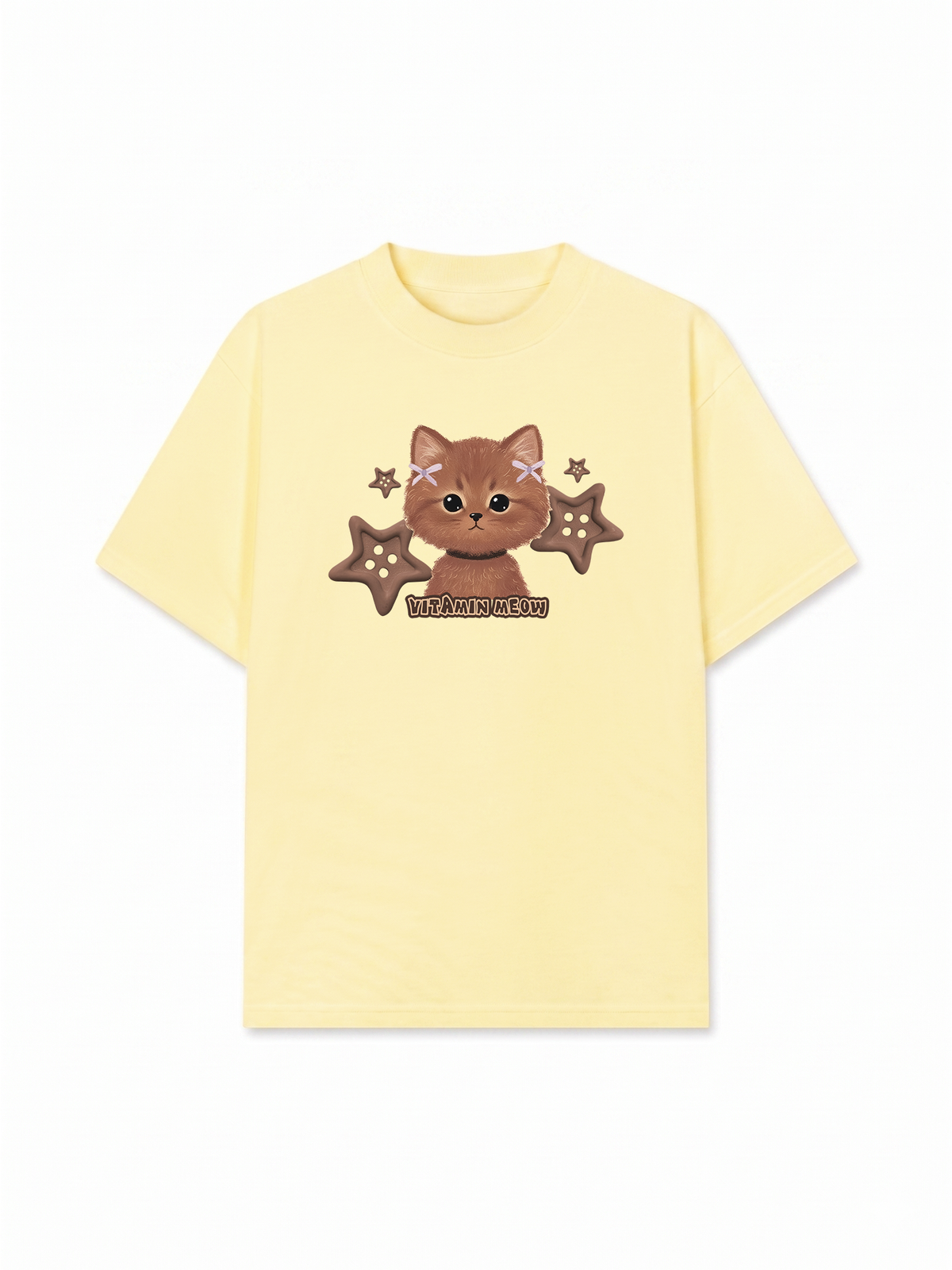 Áo Thun Relaxed Fit Brown Cat