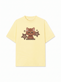 Áo Thun Relaxed Fit Brown Cat