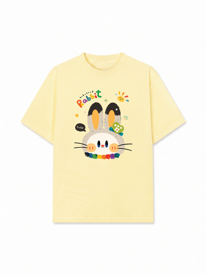 Áo Thun Relaxed Fit Rainbow Rabbit