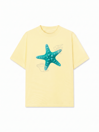 Áo Thun Relaxed Fit  Blue Tiffany Starfish