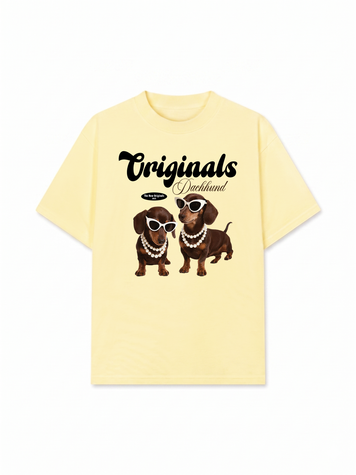 Áo Thun Relaxed Fit Dachhund Originals Blue Tiffany