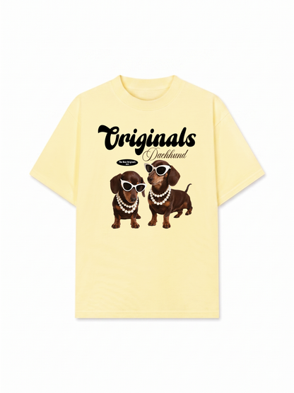 Áo Thun Relaxed Fit Dachhund Originals Blue Tiffany