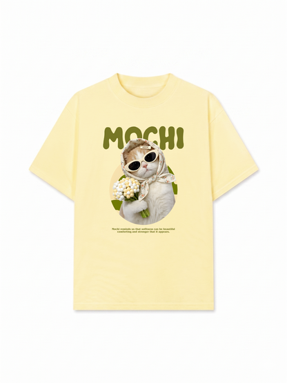 Áo Thun Relaxed Fit Mochi Cat