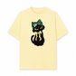 Áo Thun Relaxed Fit Black Cat Girl
