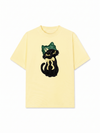 Áo Thun Relaxed Fit Black Cat Girl