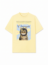 Áo Thun Relaxed Fit Cutie Vitamin Meow Yellow Flower