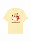 Áo Thun Relaxed Fit Pickleball Girl Meow Vitamin Meow Go School