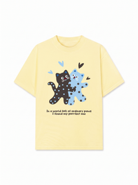 Áo Thun Relaxed Fit Cat Love
