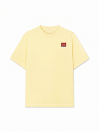 Áo Thun Relaxed Fit Tem Máu Đỏ Da Vàng