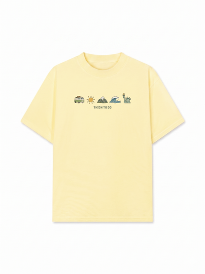 Áo Thun Relaxed Fit Thích Tự Do