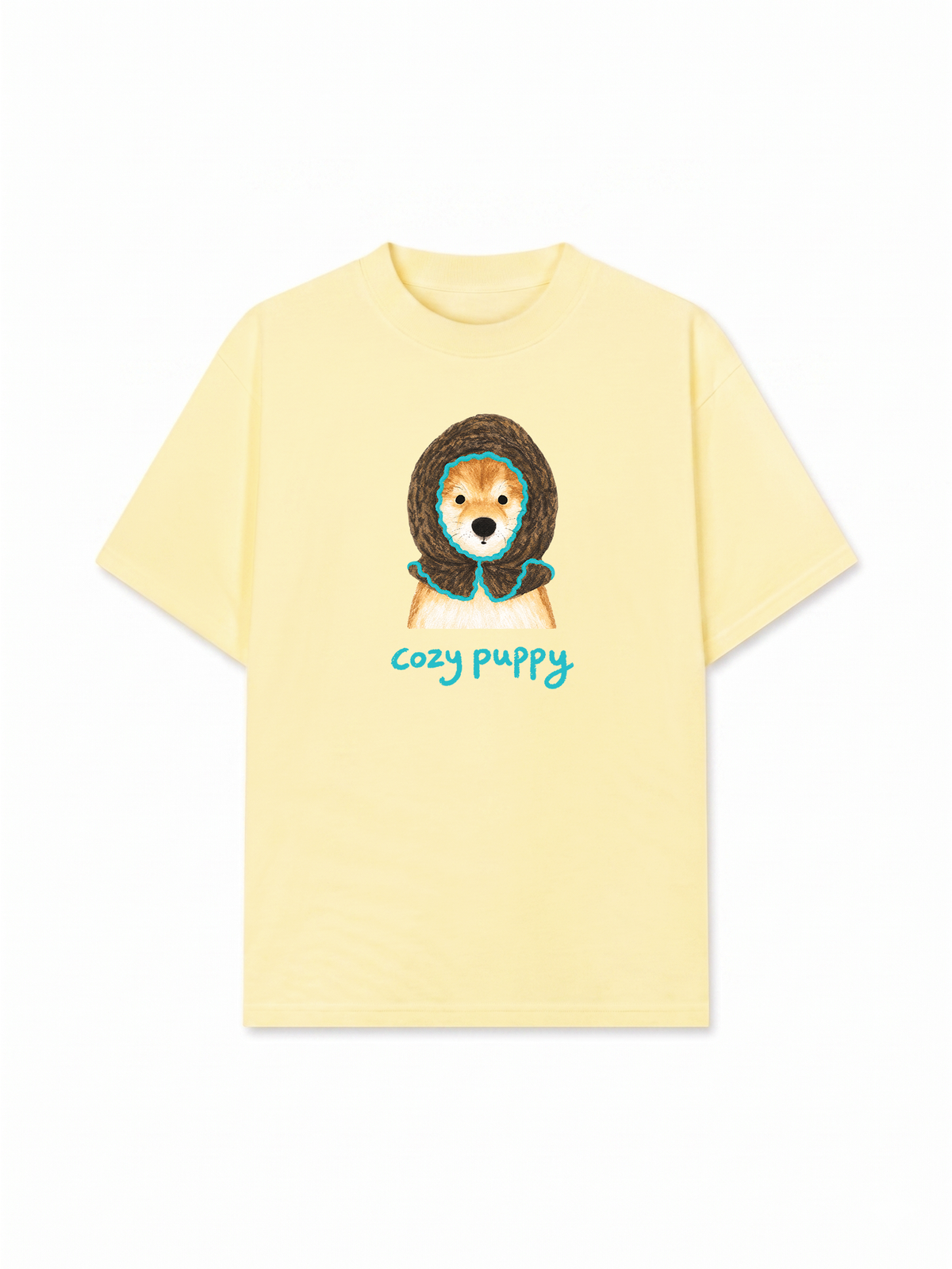 Áo Thun Relaxed Fit Blue Tiffany Cozy Puppy