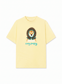Áo Thun Relaxed Fit Blue Tiffany Cozy Puppy