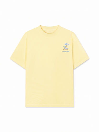 Áo Thun Relaxed Fit Thích Đi Biển