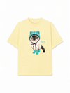 Áo Thun Relaxed Fit Working O'ttreats Blue Tiffany Meow