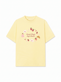 Áo Thun Relaxed Fit Soft Heart, Sweet Days