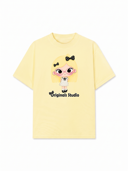 Áo Thun Relaxed Fit  Cute Dotty Girl