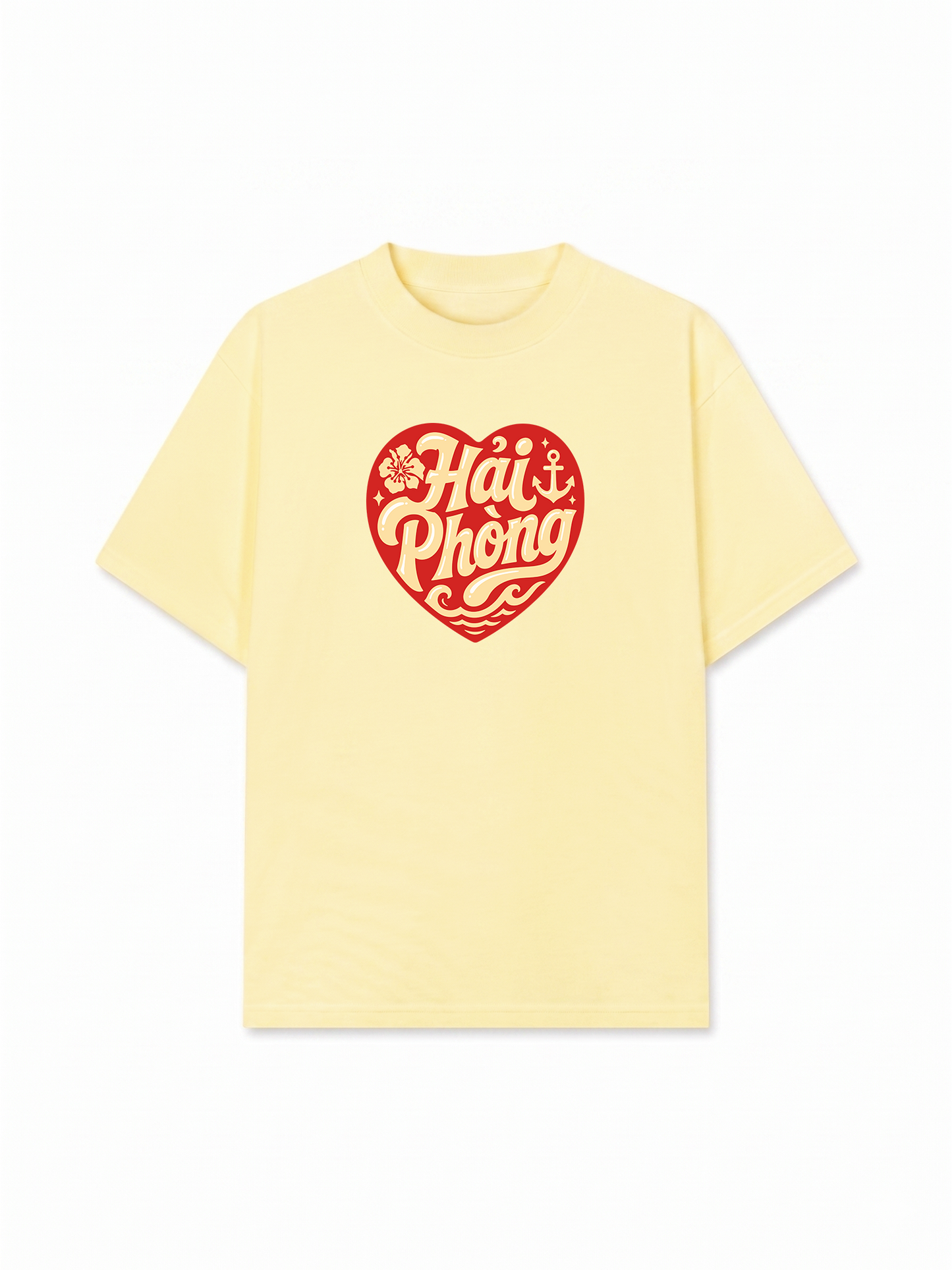 Áo Thun Relaxed Fit Hải Phòng In My Heart Retro