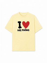 Áo Thun Relaxed Fit I Love Hải Phòng