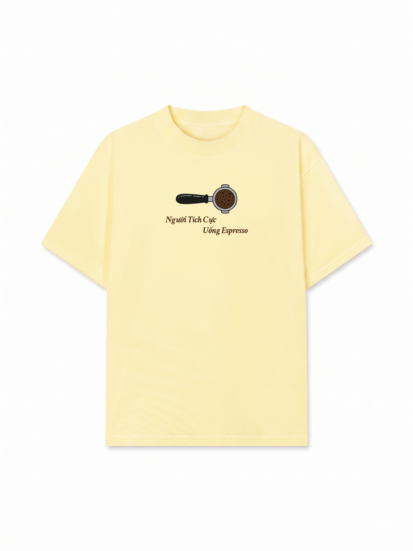 Áo Thun Relaxed Fit Người Tích Cực Uống Espresso