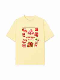 Áo Thun Relaxed Fit Strawberry Pack