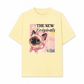Áo Thun Relaxed Fit Pink Flower Cat