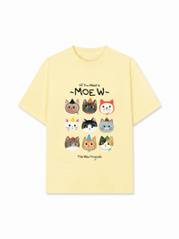 Áo Thun Relaxed Fit All You Need Is Moew