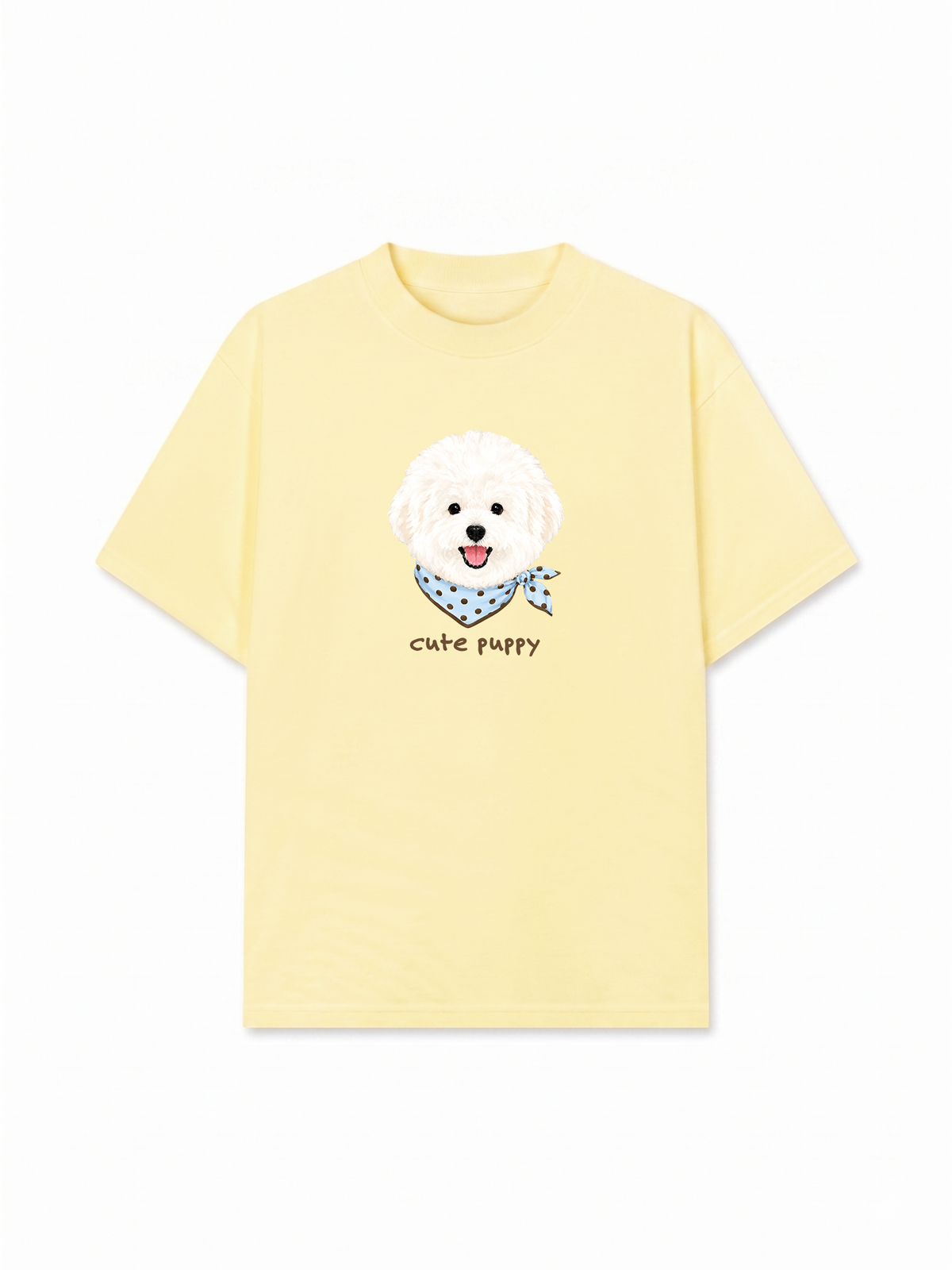 Áo Thun Relaxed Fit Cute Puppy