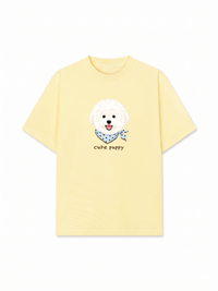 Áo Thun Relaxed Fit Cute Puppy