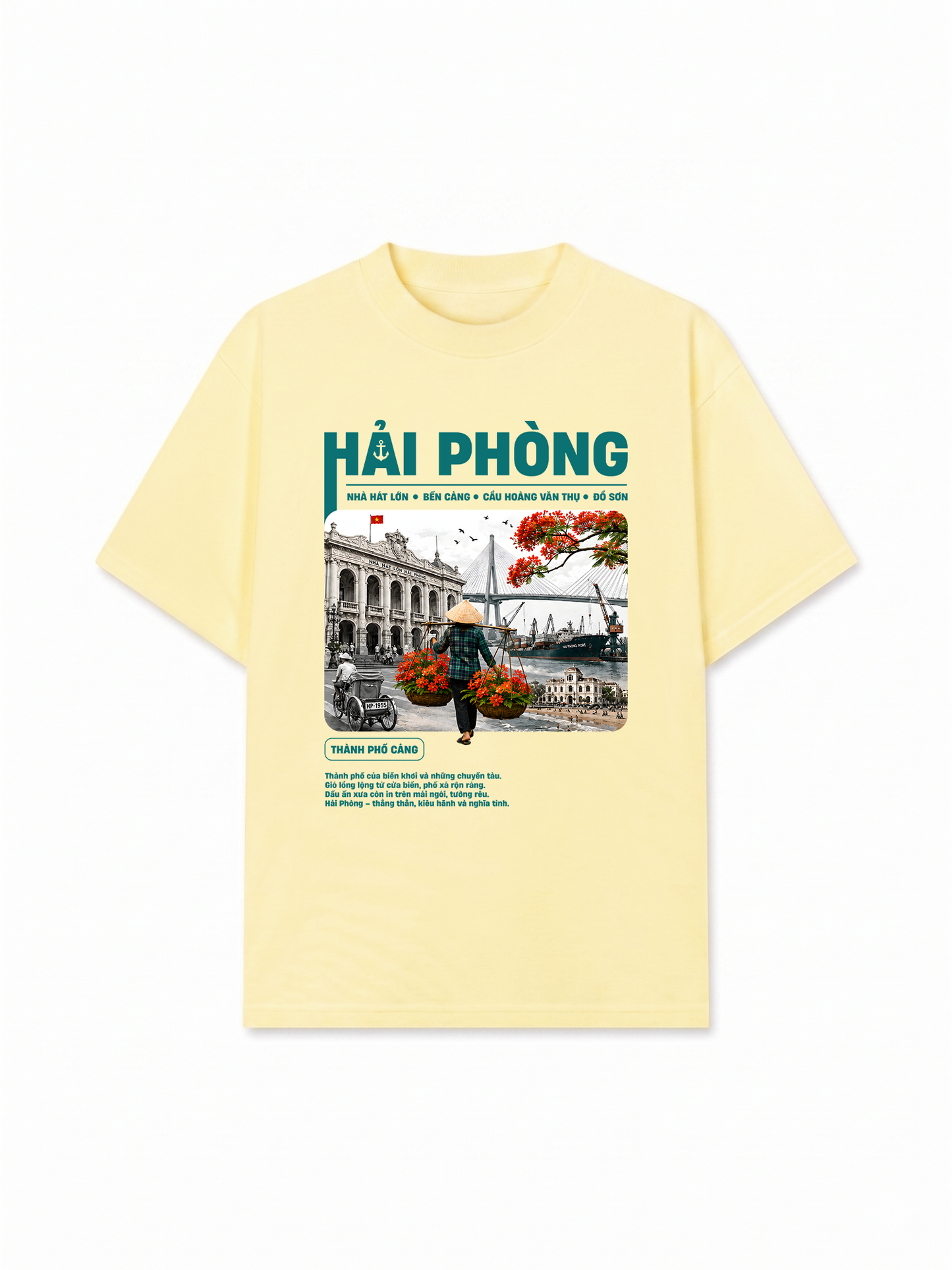 Áo Thun Relaxed Fit Thành Phố Cảng