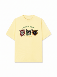 Áo Thun Relaxed Fit Vitamin Meow