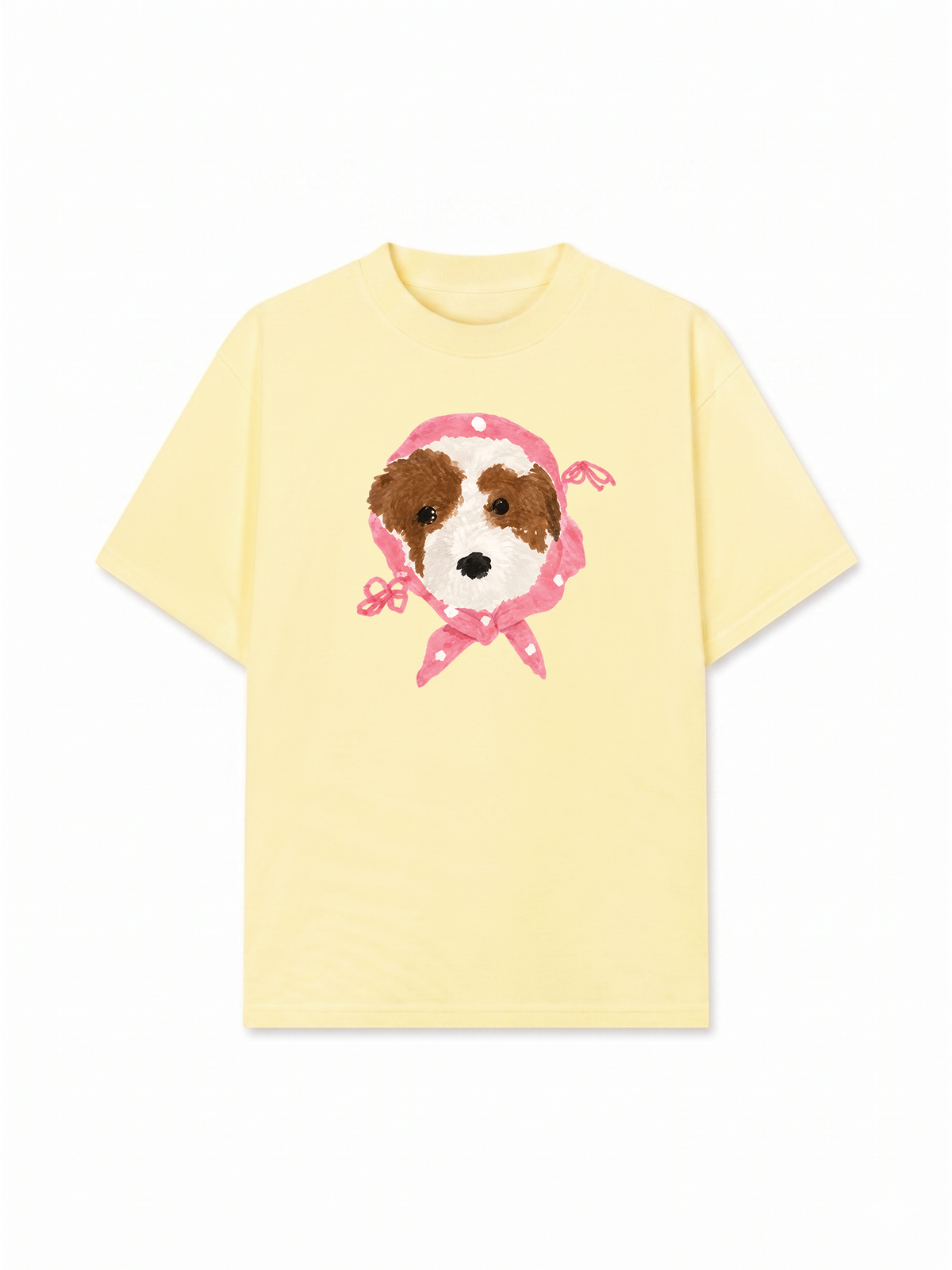 Áo Thun Relaxed Fit Pink Dots Puppy