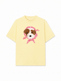 Áo Thun Relaxed Fit Pink Dots Puppy