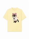 Áo Thun Relaxed Fit Working O'ttreats Pink Meow