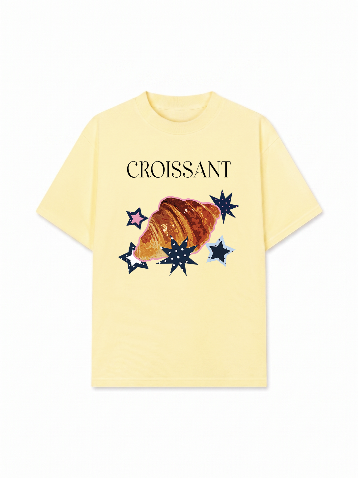 Áo Thun Relaxed Fit Croissant Y2K