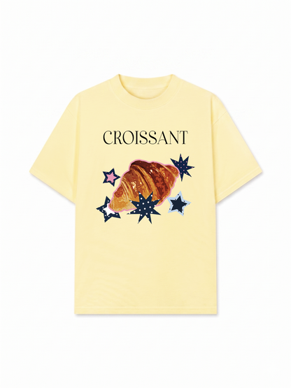 Áo Thun Relaxed Fit Croissant Y2K