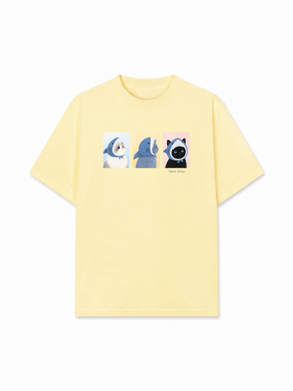 Áo Thun Relaxed Fit Shark Kitty