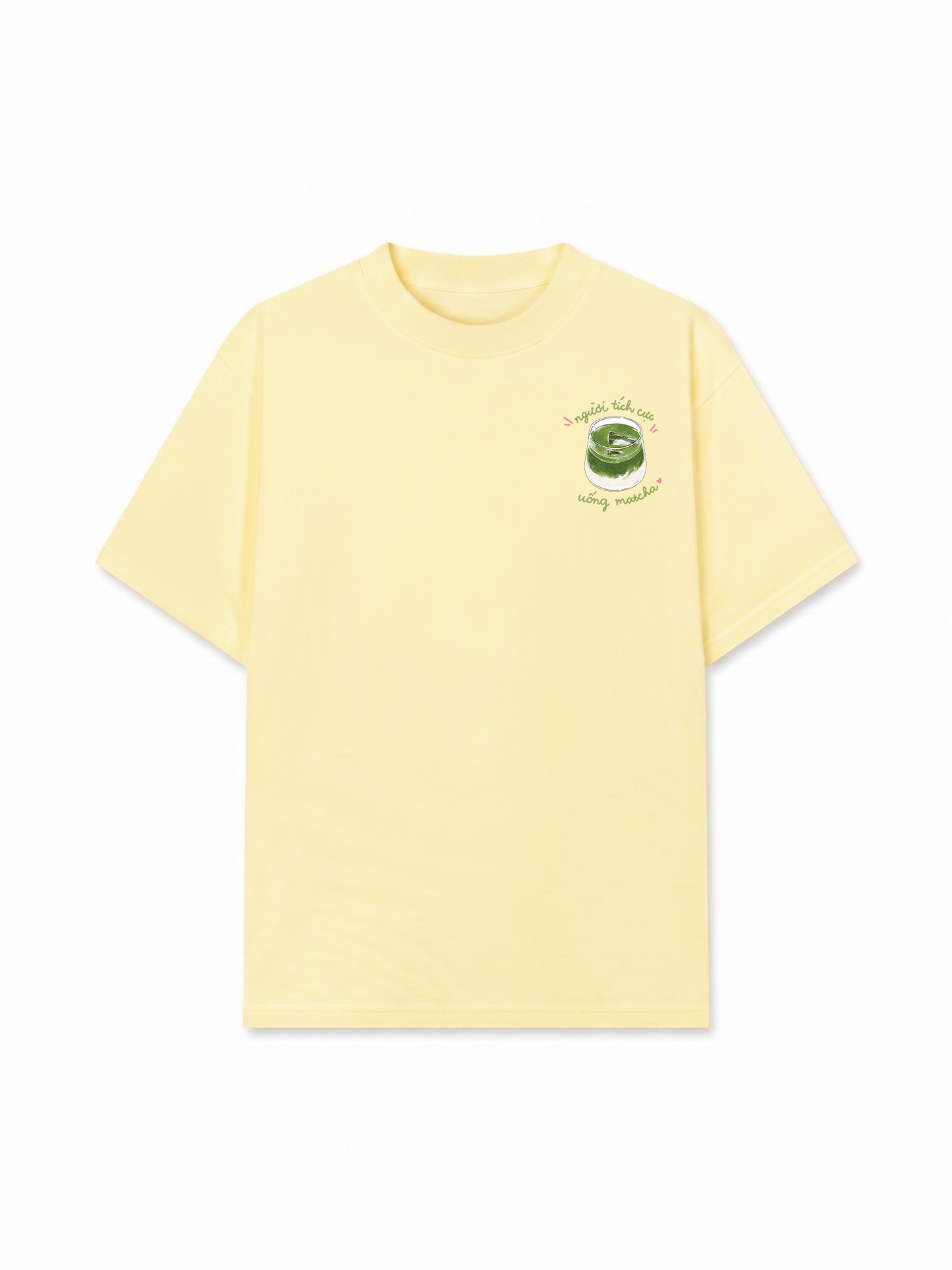 Áo Thun Relaxed Fit Người Tích Cực Uống Matcha