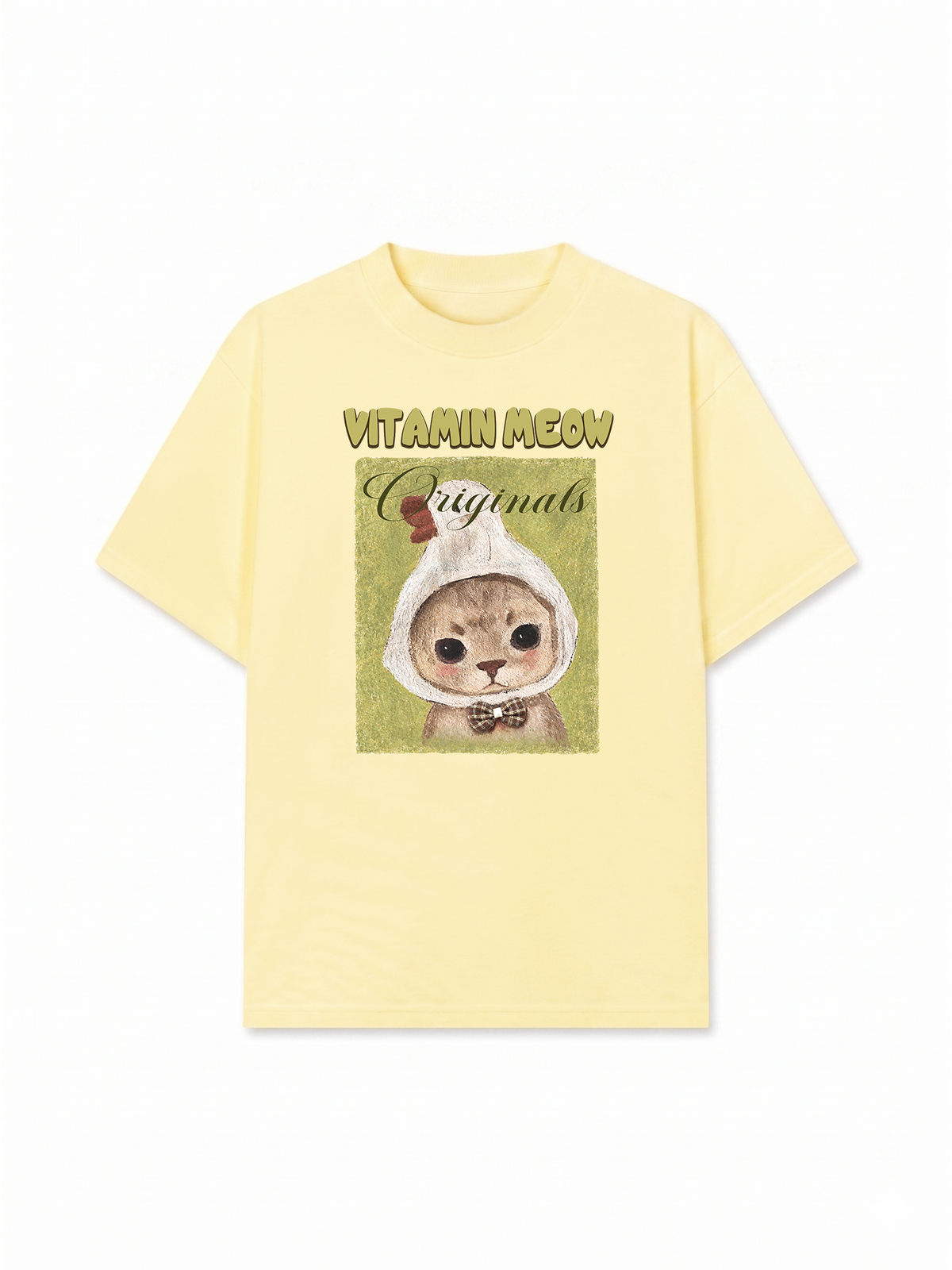 Áo Thun Relaxed Fit  Vitamin Meow With Duck