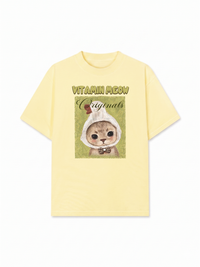 Áo Thun Relaxed Fit  Vitamin Meow With Duck