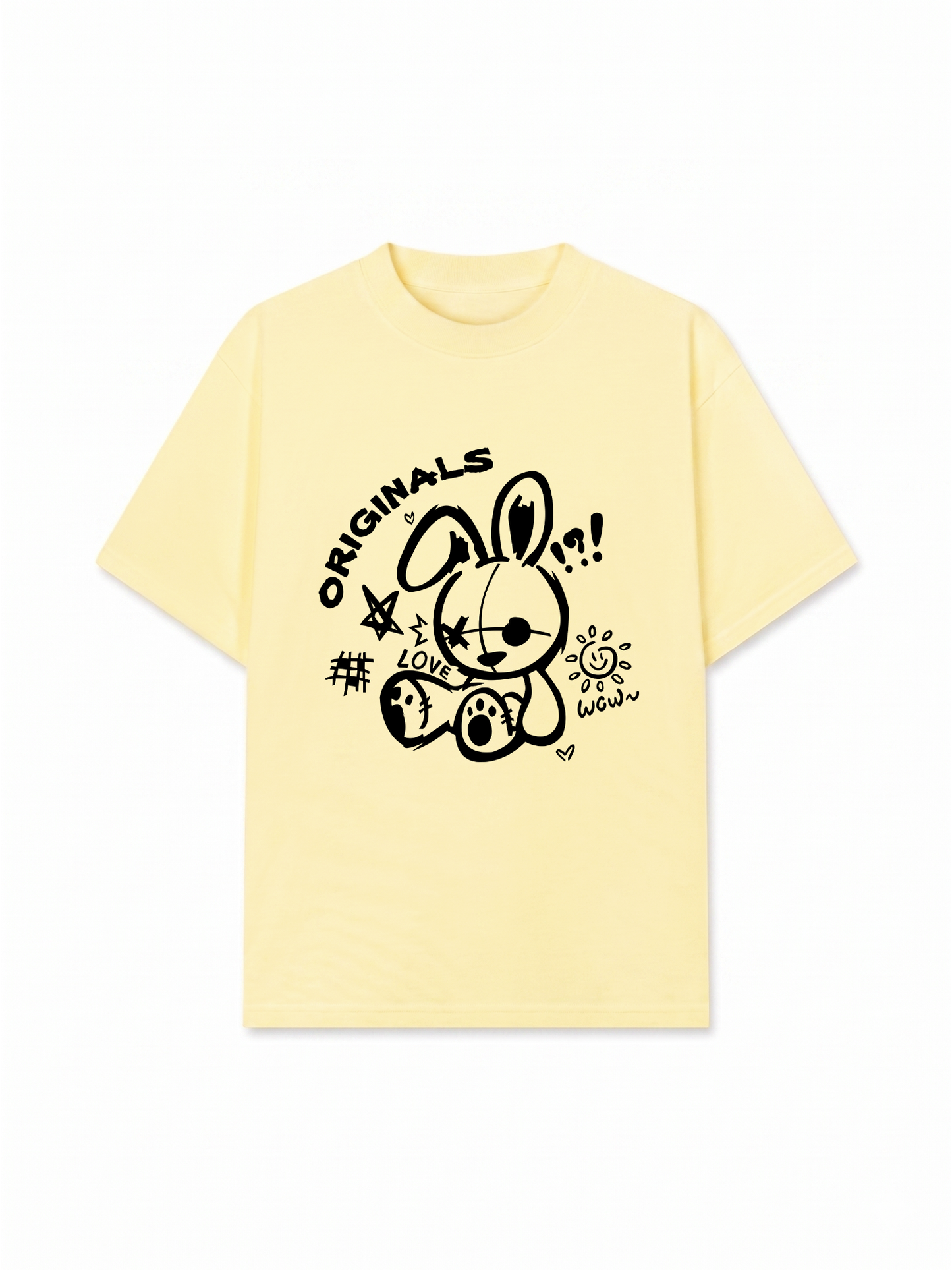 Áo Thun Relaxed Fit Black Rabbit