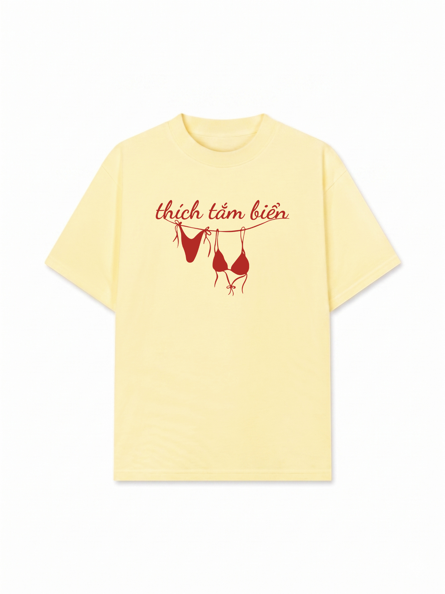 Áo Thun Relaxed Fit Thích Tắm Biển