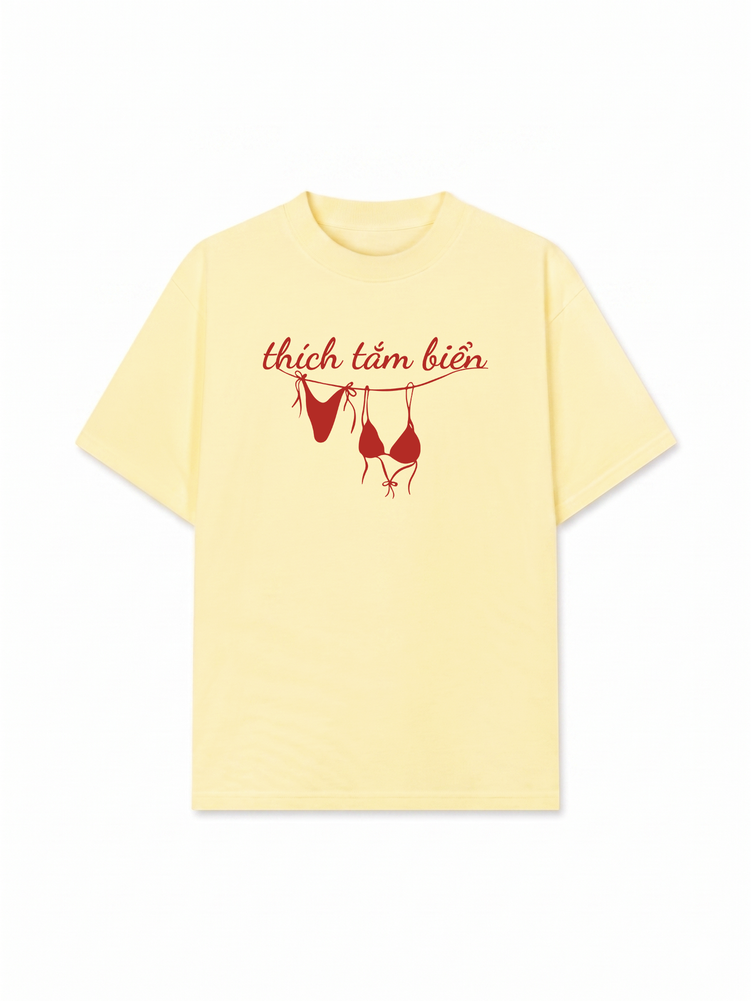 Áo Thun Relaxed Fit Thích Tắm Biển