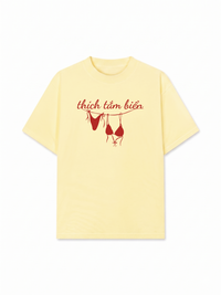 Áo Thun Relaxed Fit Thích Tắm Biển