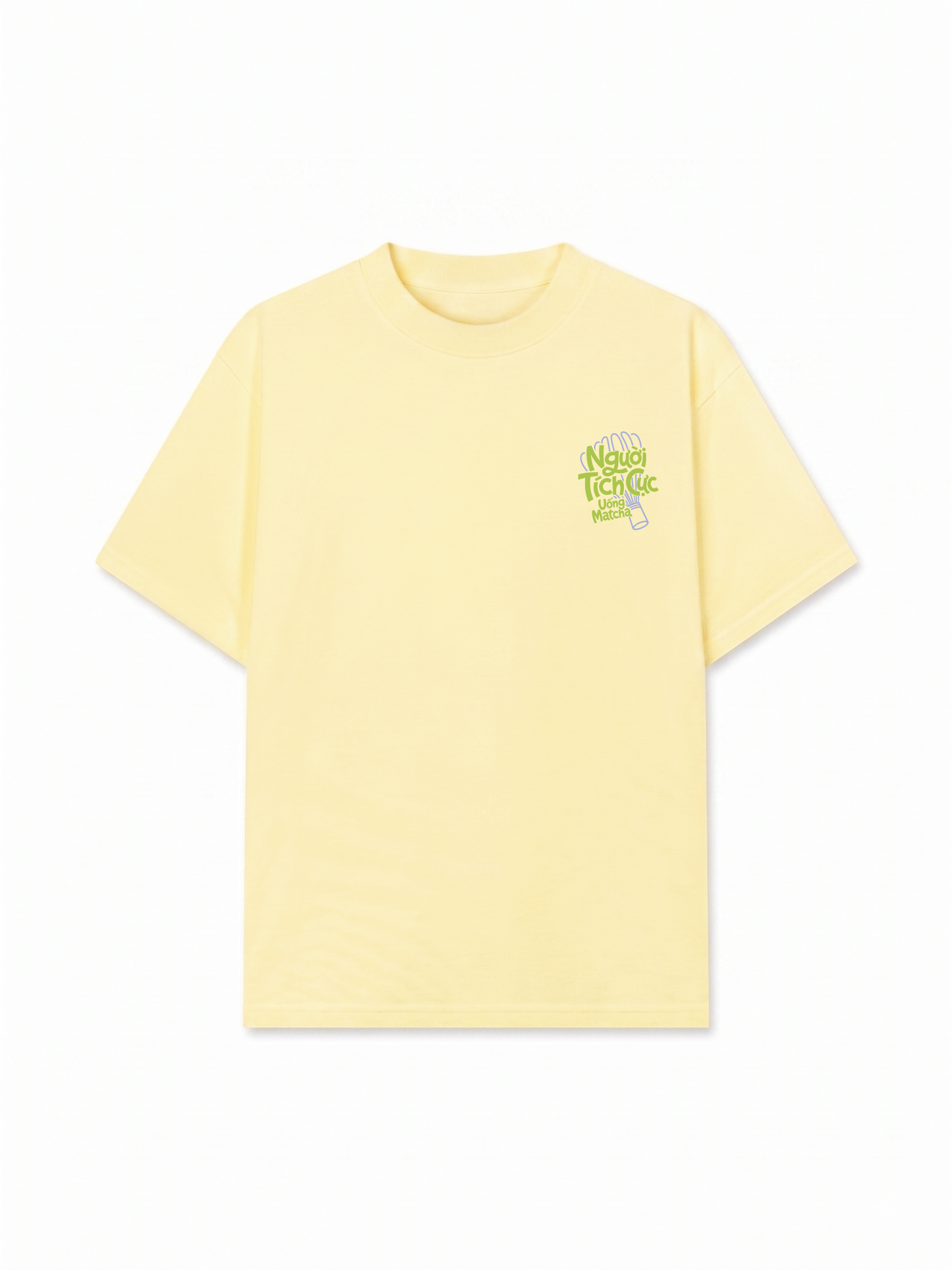 Áo Thun Relaxed Fit Người Tích Cực Uống Matcha