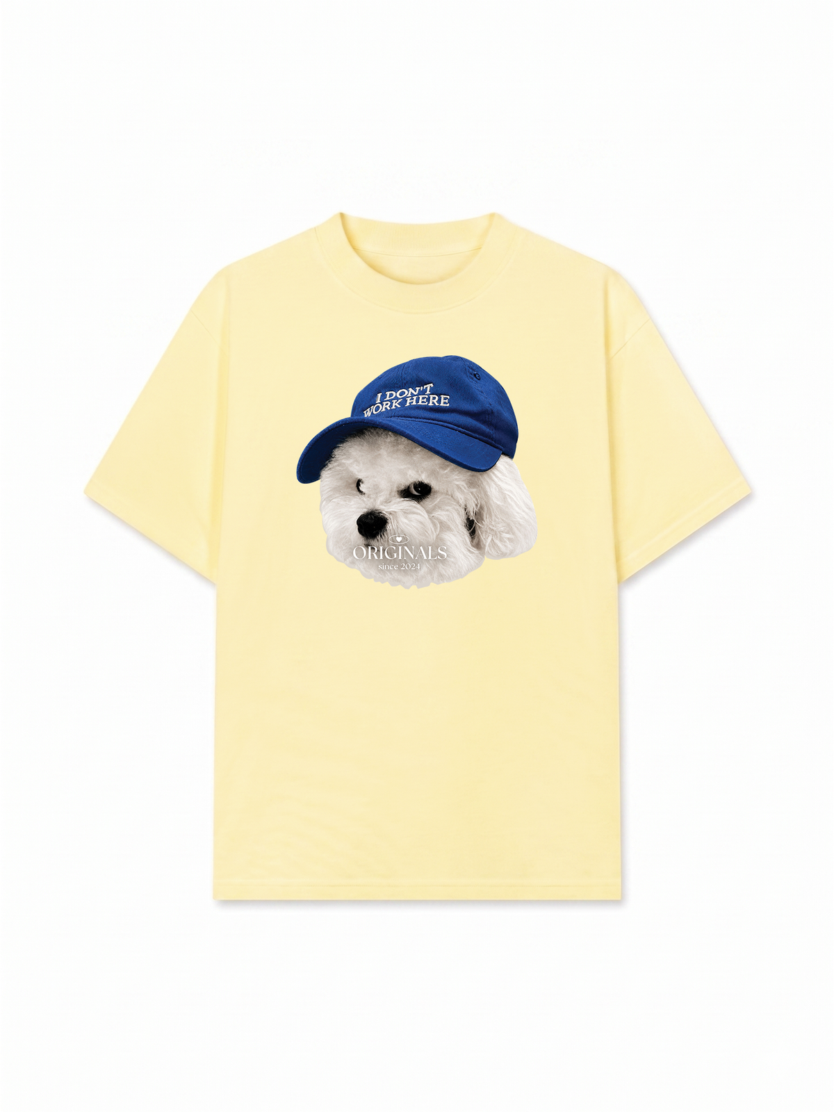 Áo Thun Relaxed Fit Puppy With Blue Hat