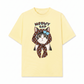 Áo Thun Relaxed Fit  Meowy Cat Brown