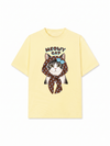 Áo Thun Relaxed Fit  Meowy Cat Brown